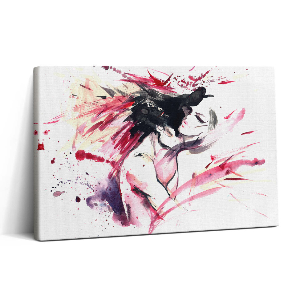 Vászonkép nyomtatás 30x20 Két ember absztrakt képe