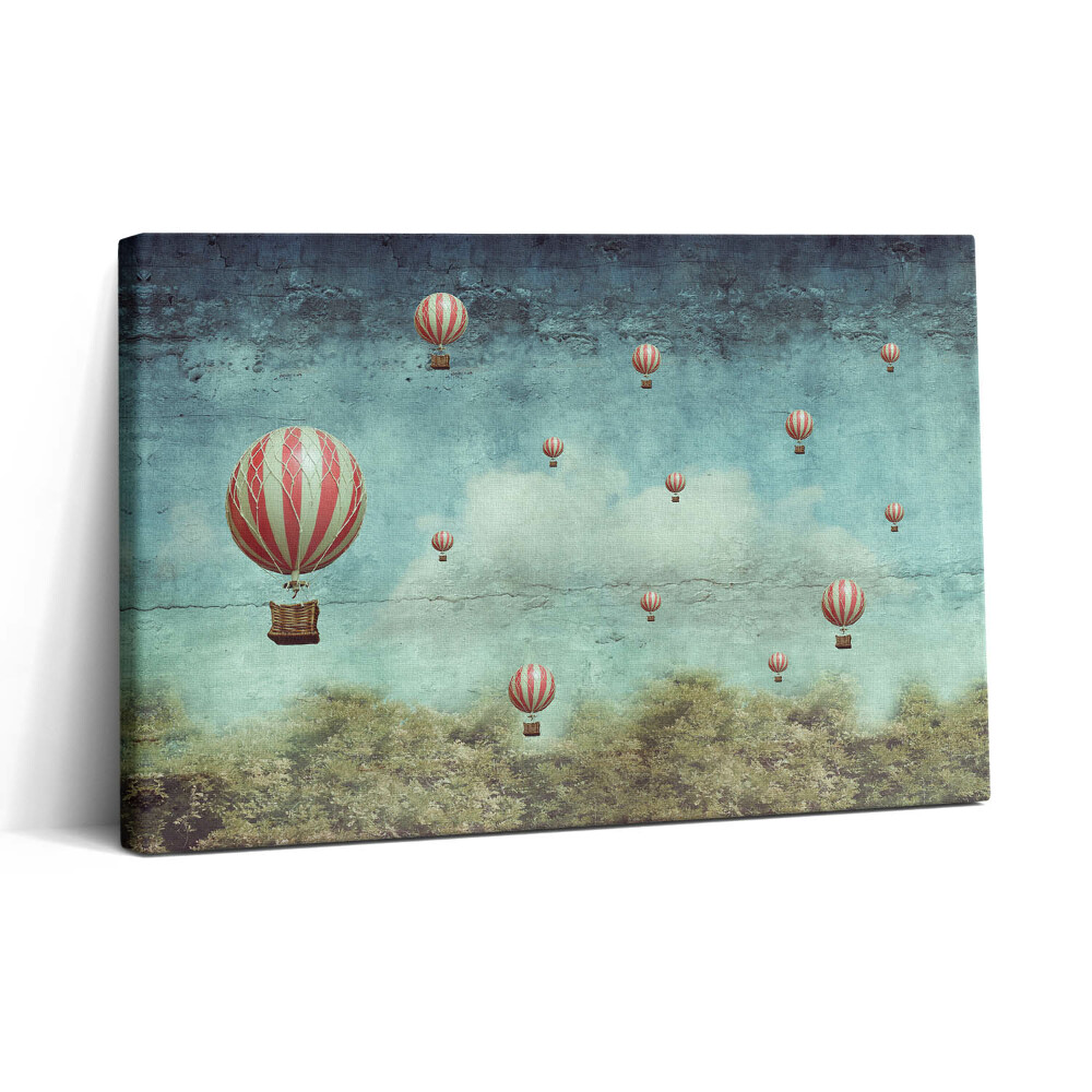 Vászonkép nyomtatás 30x20 Az égen szálló léggömbök