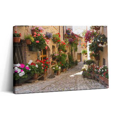 Vászonkép nyomtatás 30x20 Virágos sugárút