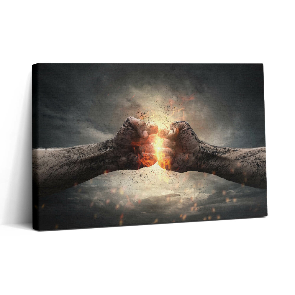 Vászonkép nyomtatás 30x20 Egy ököl ereje és hatalma