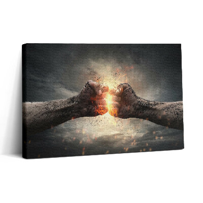 Vászonkép nyomtatás 30x20 Egy ököl ereje és hatalma