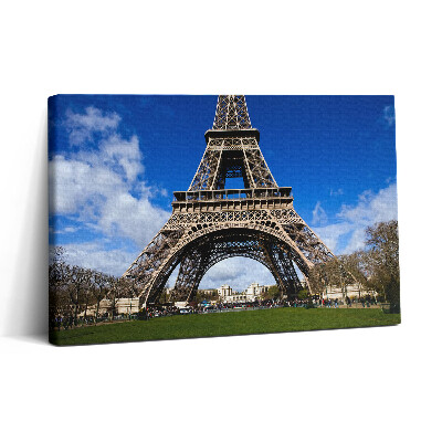 Vászonkép nyomtatás 30x20 Eiffel-torony Párizsban