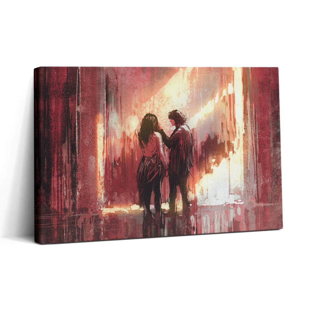 Vászonkép nyomtatás 30x20 Fiatal szerelmespár