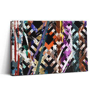 Vászonkép nyomtatás 30x20 Színes csíkok