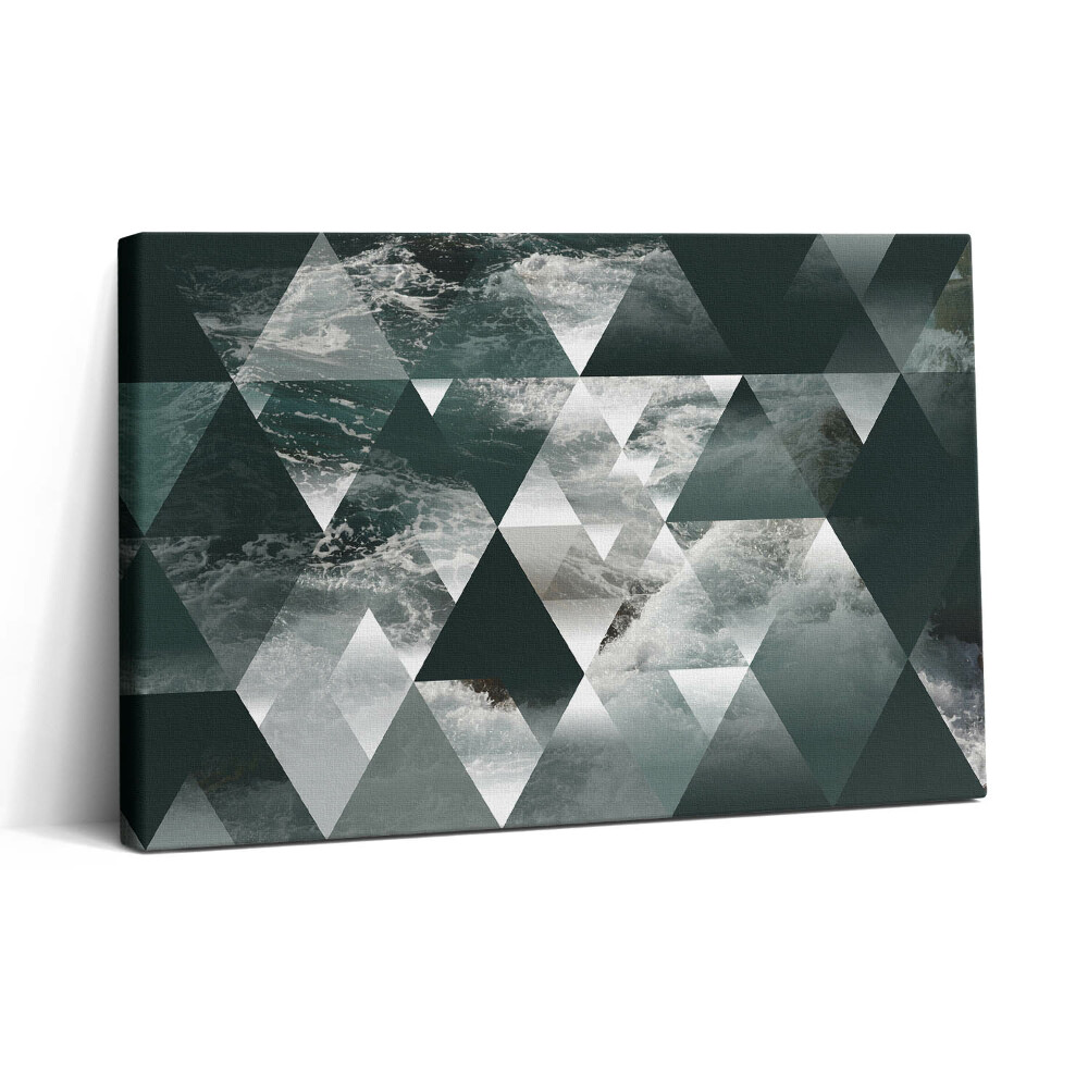 Vászonkép nyomtatás 30x20 Tengeri hullámok geometriai absztrakciója