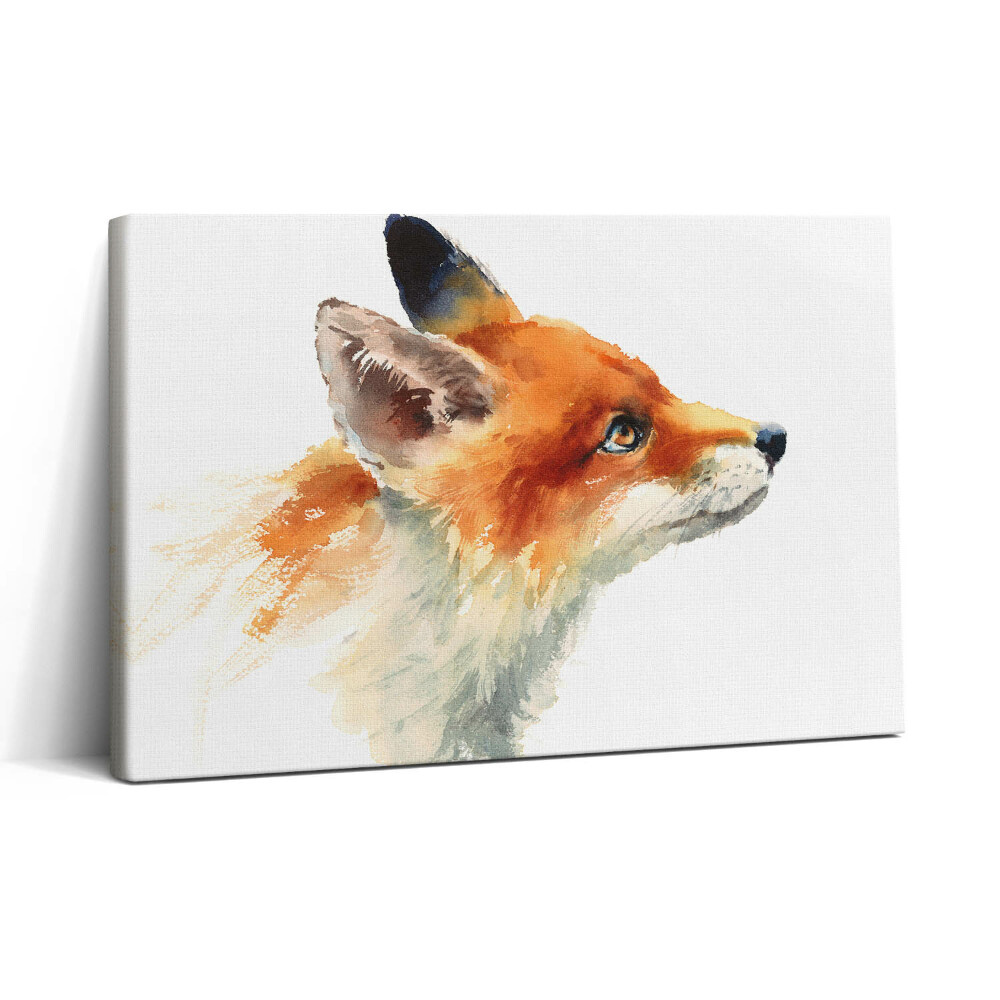 Vászonkép nyomtatás 30x20 Akvarell egy fiatal róka