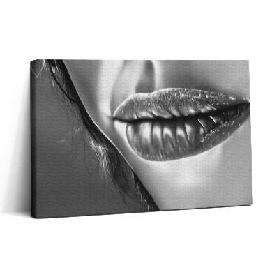 Vászonkép nyomtatás 30x20 Egy nő szája