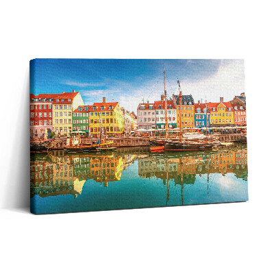 Vászonkép nyomtatás 30x20 Város a vízparton
