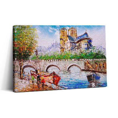 Vászonkép nyomtatás 30x20 Egy hajó festménye