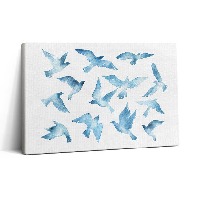 Vászonkép nyomtatás 30x20 A levegőben repülő madarak
