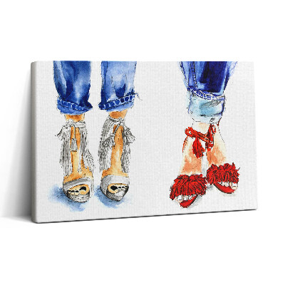 Vászonkép nyomtatás 30x20 Női magas sarkú cipő