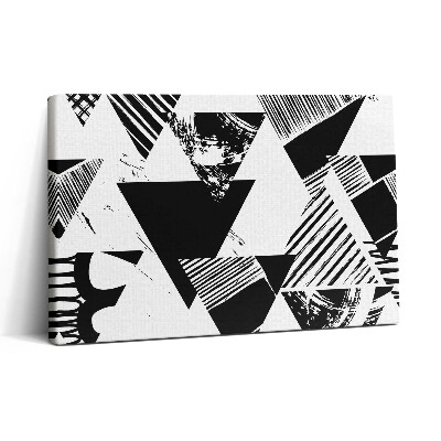 Vászonkép nyomtatás 30x20 Absztrakt geometriai mintás háromszögek