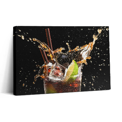 Vászonkép nyomtatás 30x20 Ital jéggel