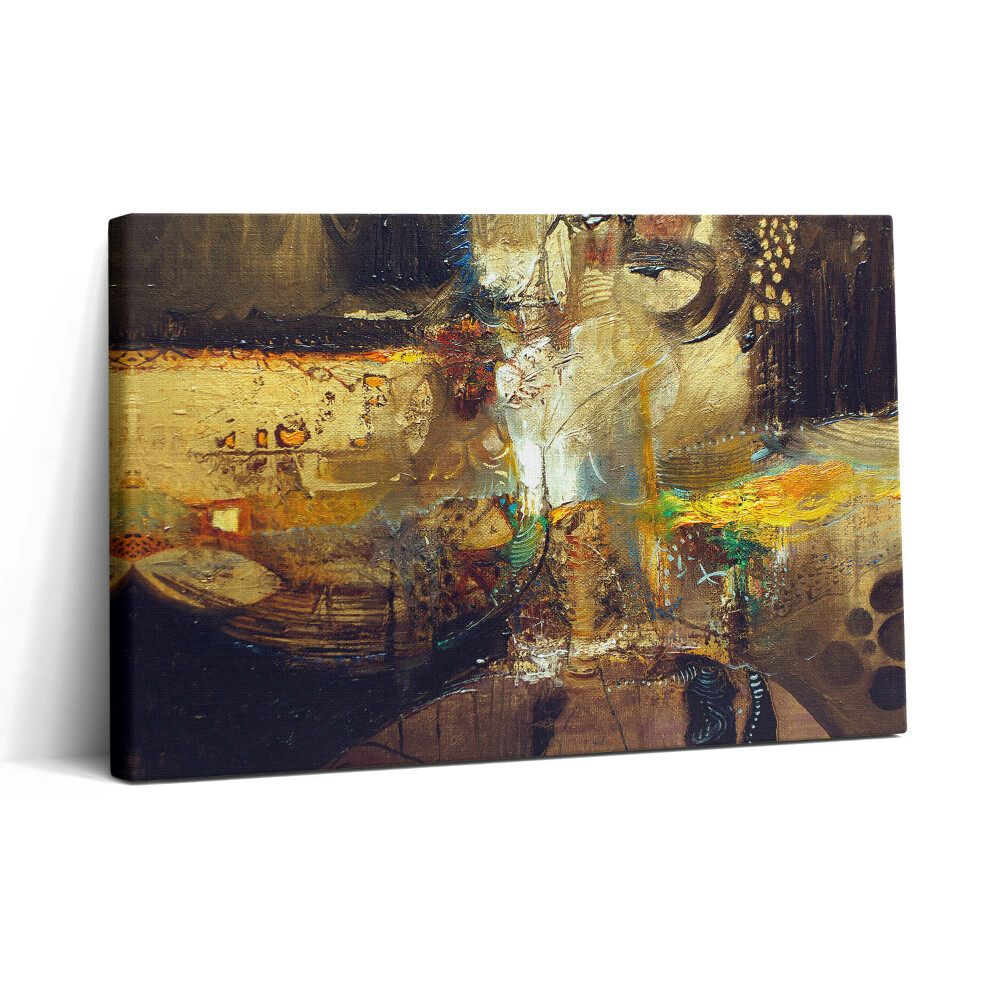 Vászonkép nyomtatás 30x20 Festett színes absztrakció