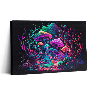 Vászonkép nyomtatás 30x20 Neon gomba