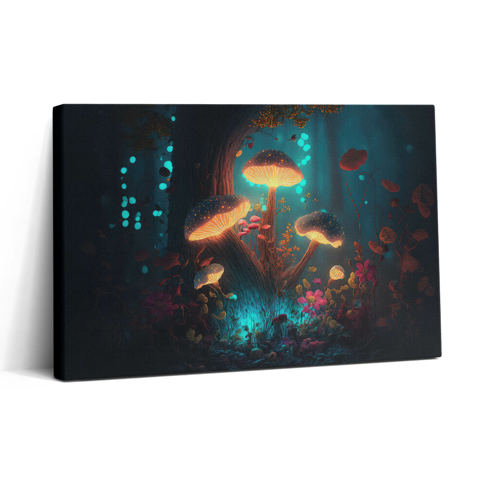 Vászonkép nyomtatás 30x20 Erdő és varázsgomba
