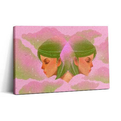 Vászonkép nyomtatás 30x20 Absztrakt női portré