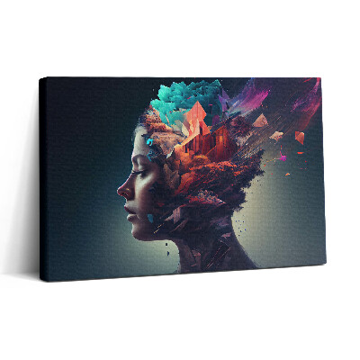 Vászonkép nyomtatás 30x20 Absztrakt nő érzelmek