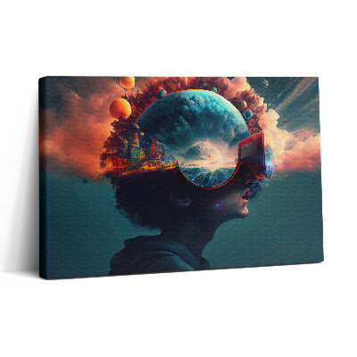 Vászonkép nyomtatás 30x20 Futurisztikus virtuális világ