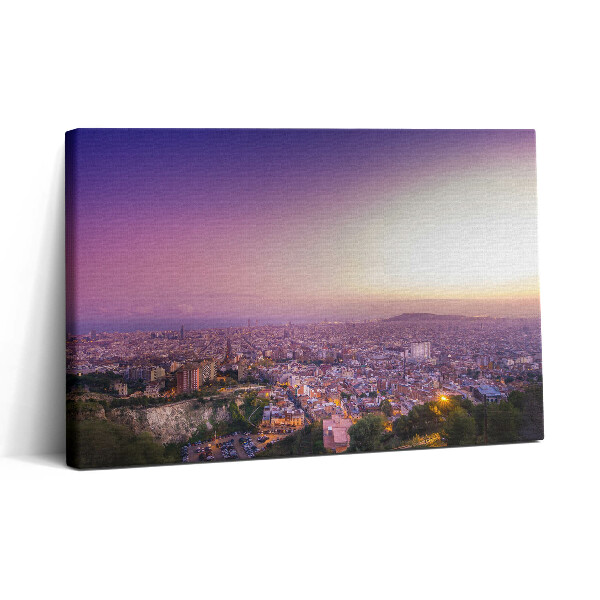 Vászonkép nyomtatás 30x20 Bunkerek Barcelonában El Carmel