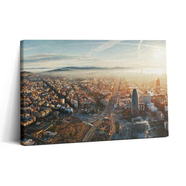 Vászonkép nyomtatás 30x20 Barcelona panorámája