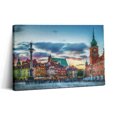 Vászonkép nyomtatás 30x20 Varsói óváros kastélya