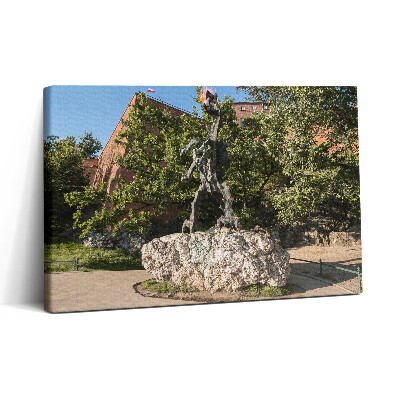 Vászonkép nyomtatás 30x20 Wawel Sárkány emlékmű Krakkó