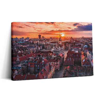 Vászonkép nyomtatás 30x20 Poznan - panoráma