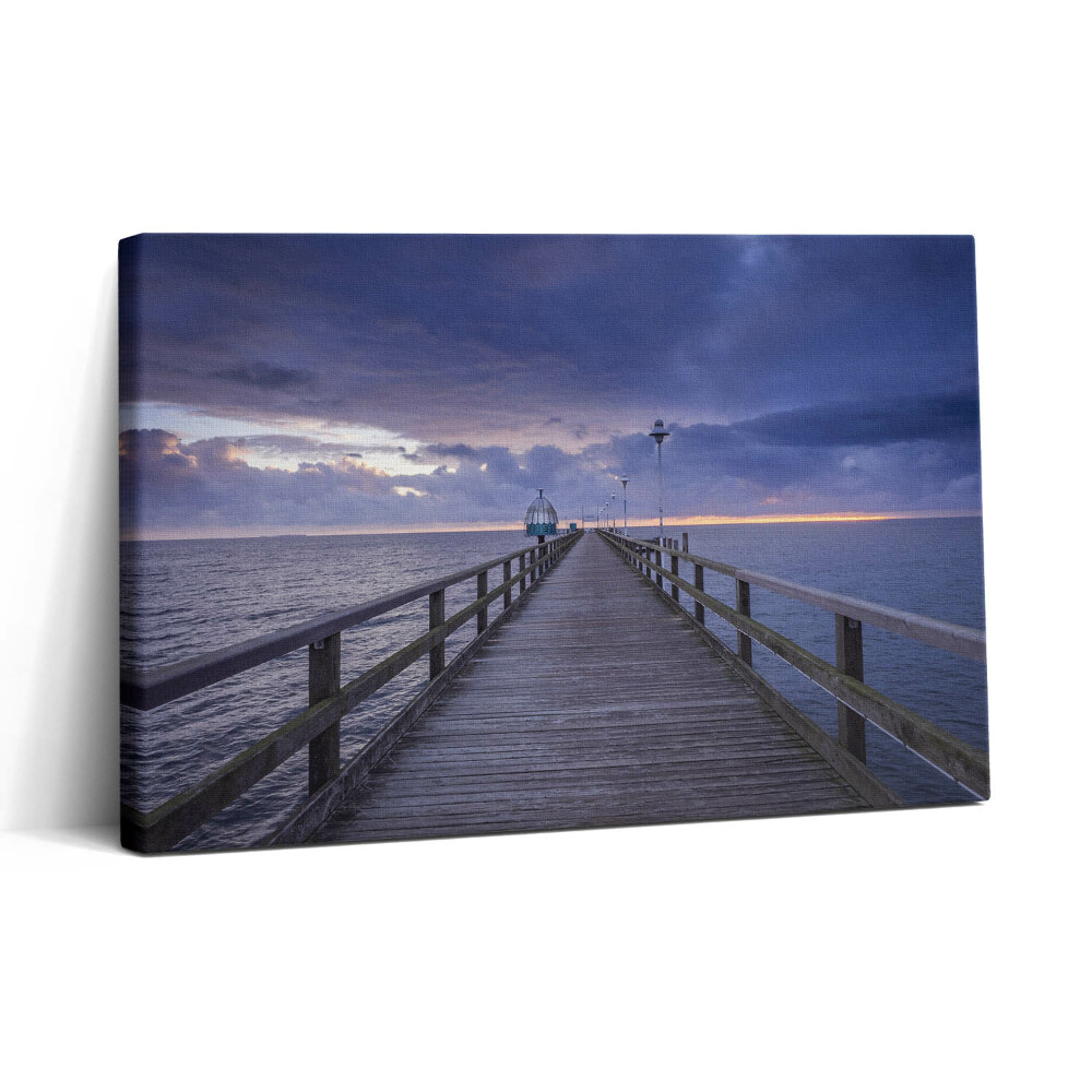 Vászonkép nyomtatás 30x20 Móló a Balti-tengeren