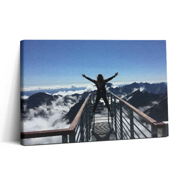 Vászonkép nyomtatás 30x20 Női Tátra Szlovákia