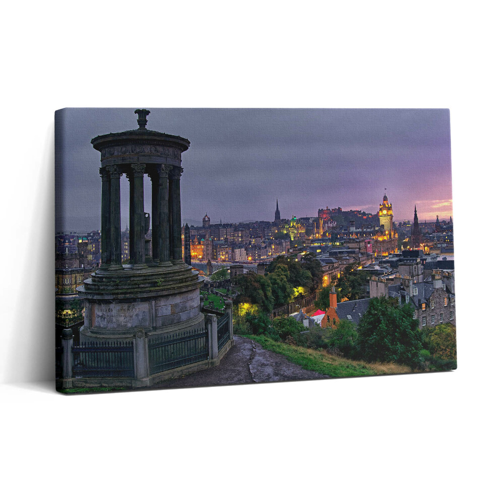Vászonkép nyomtatás 30x20 Edinburgh látképe a Calton Hillről