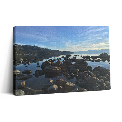 Vászonkép nyomtatás 30x20 Kövek a felhős ég alatt