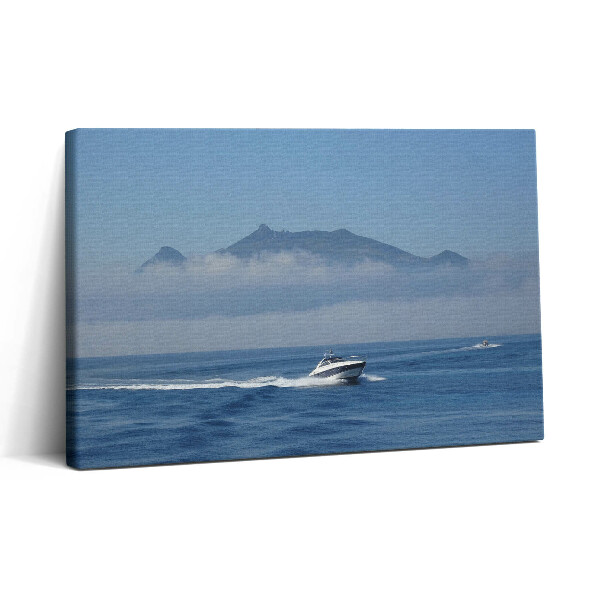 Vászonkép nyomtatás 30x20 Vitorlás az óceánon