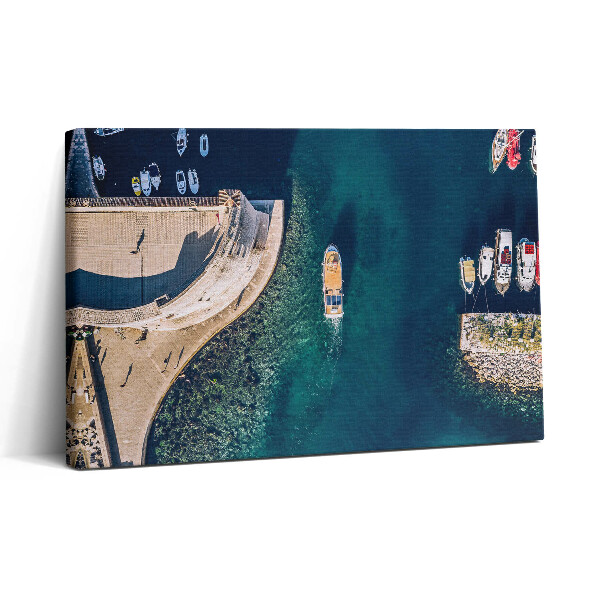 Vászonkép nyomtatás 30x20 Vitorlás hajó a vízen