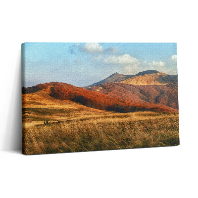 Vászonkép nyomtatás 30x20 Őszi hegyi táj