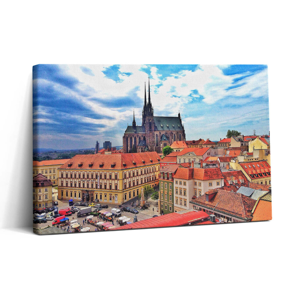 Vászonkép nyomtatás 30x20 Brno látképe