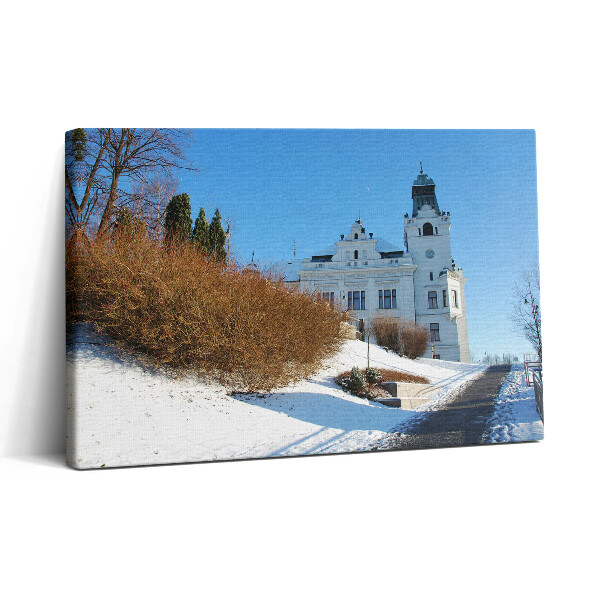 Vászonkép nyomtatás 30x20 Ostrava városa télen