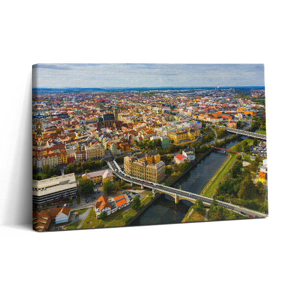 Vászonkép nyomtatás 30x20 Pilseni városkép