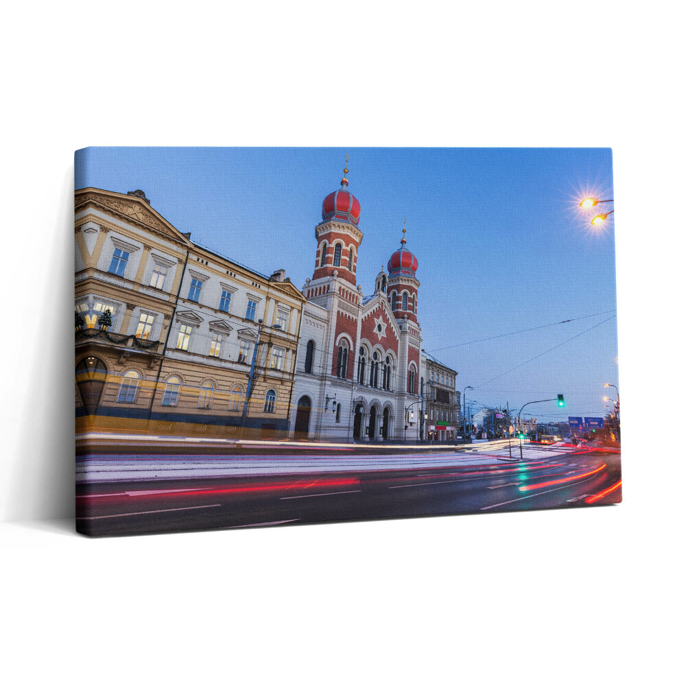 Vászonkép nyomtatás 30x20 Nagy zsinagóga Pilsenben