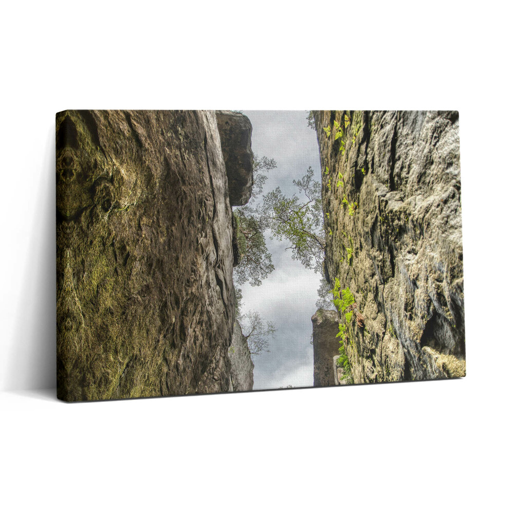 Vászonkép nyomtatás 30x20 Sziklaváros a Cseh Köztársaságban