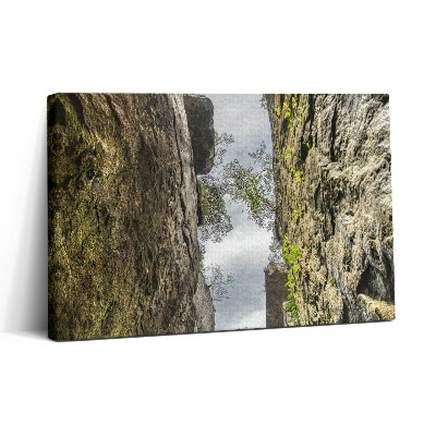 Vászonkép nyomtatás 30x20 Sziklaváros a Cseh Köztársaságban