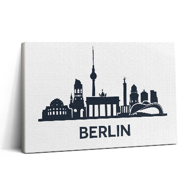 Vászonkép nyomtatás 30x20 Berlin városának illusztrációja
