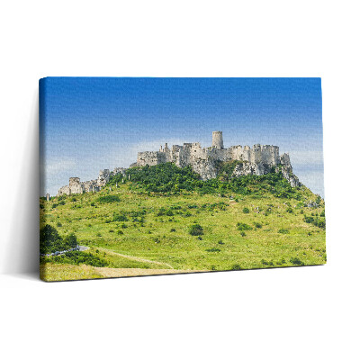 Vászonkép nyomtatás 30x20 Szepsi vár Szlovákiában