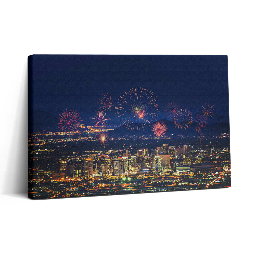 Vászonkép nyomtatás 30x20 Phoenix városa éjszaka