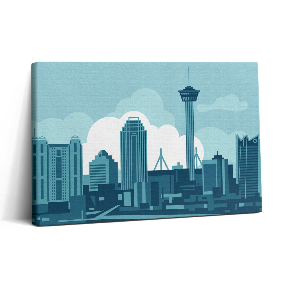 Vászonkép nyomtatás 30x20 San Antonio építészete az Egyesült Államokban