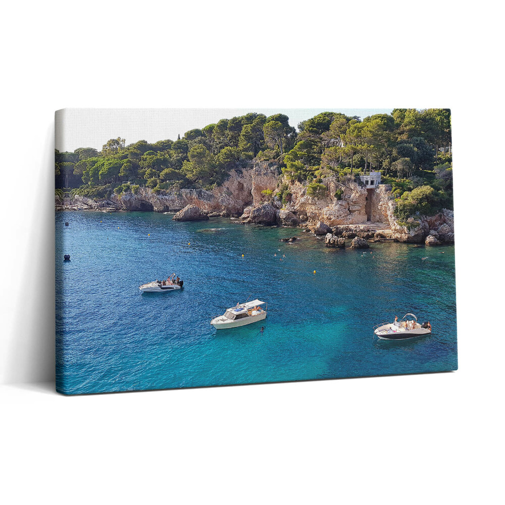 Vászonkép nyomtatás 30x20 Tájkép a Cap d'Antibes-nél