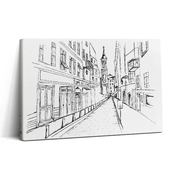Vászonkép nyomtatás 30x20 Városrajz Provence