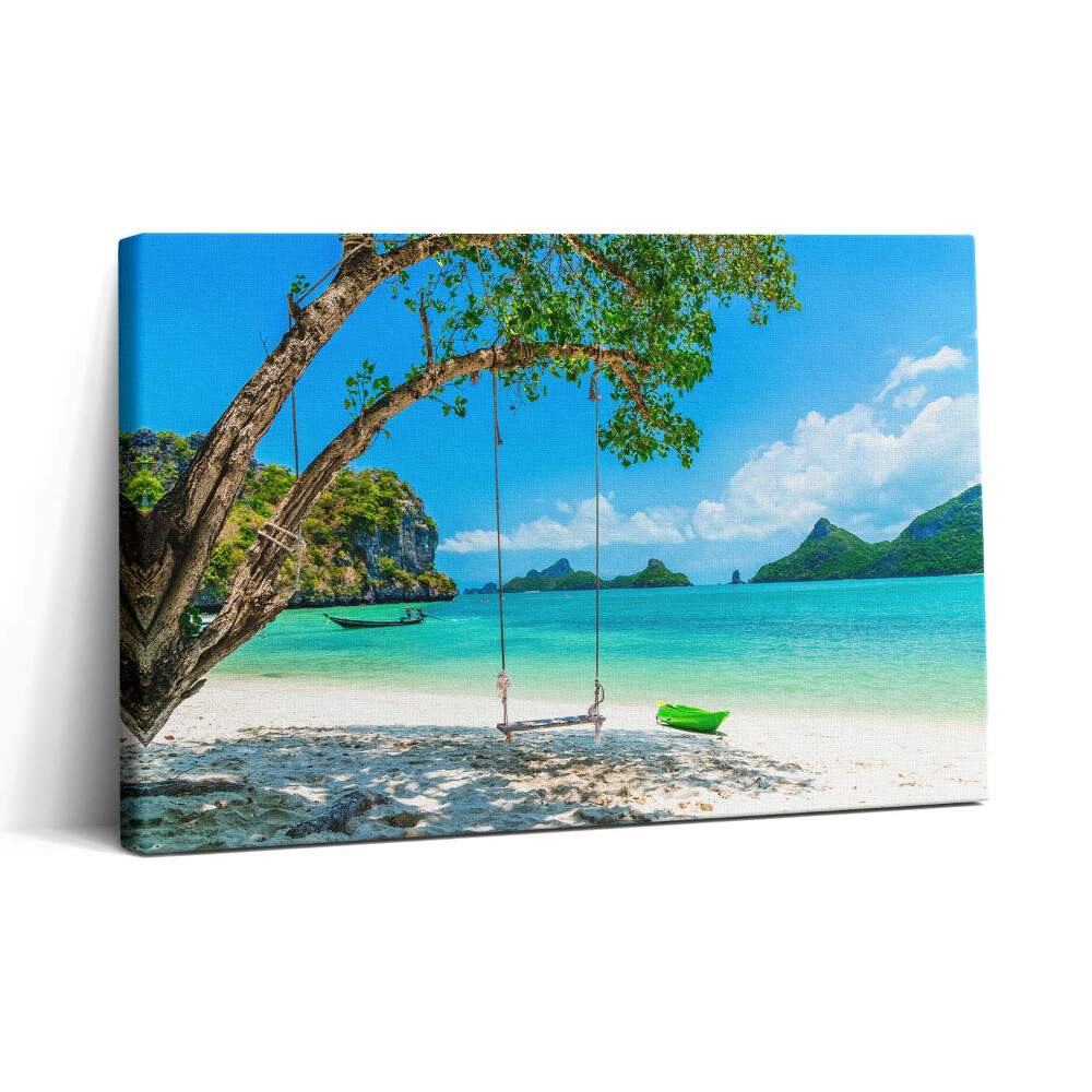 Vászonkép nyomtatás 30x20 Napfényes sziget Thaiföldön