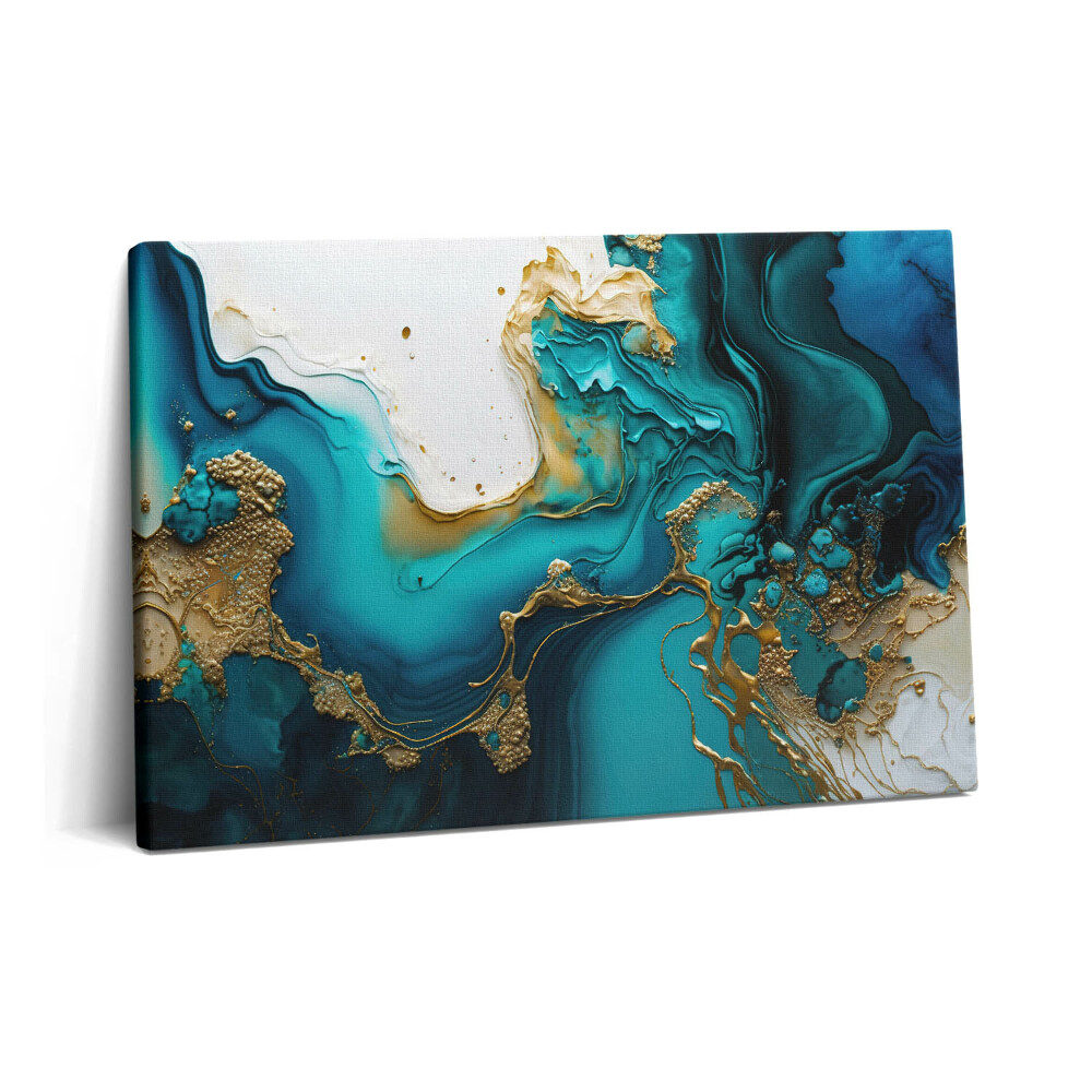 Canvas kép 60x40 Türkiz absztrakció