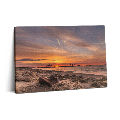 Canvas kép 60x40 Naplemente a tengerparton